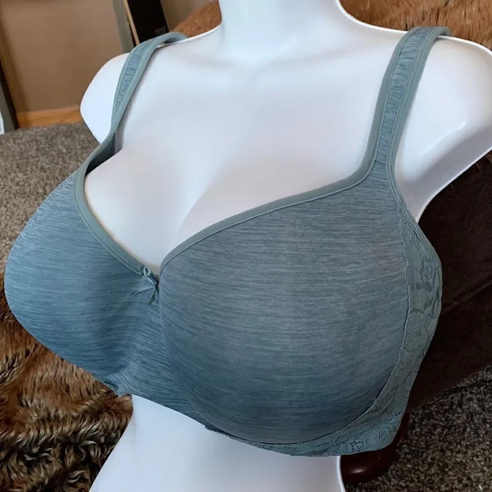 Lane Bryant Cacique Lightly Lined Smooth Balconette Bra Blue